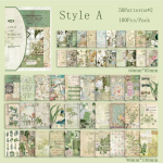 100 vnt./pakuotė Praeities istorijos Vintažinė serija Scrapbooking Medžiaga Popierius Žurnalas Koliažas DIY Kanceliarinės prekės