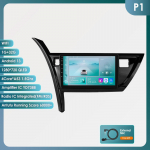 Hizpo Carplay 4G 10.1 colio I&scaron;maniosios automobilio sistemos Android automobilio radijas Toyota Corolla Auris 2013 - 2016 m. GPS Stereo I&scaron;manusis ekranas Bluetooth RDS P1 4Core 1G 32G