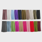 2024 Spring/Summer Satin Textured High Waist Skirt for Women - European & American Style, Solid Color, Long Length Medium