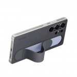 Originalus &bdquo;Samsung S25 Ultra Standing Grip Case&ldquo; skirtas &bdquo;Samsung Galaxy S25 Ultra Grip Case&ldquo; prabangus silikoninis apyrankės dėklas, atsparus smūgiams, elastinės juostos kietas dangtelis juoda