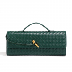Personalizuotas ir auk&scaron;tos klasės pintas vakarinis krep&scaron;ys, eleganti&scaron;kas rankinis krep&scaron;ys moterims, vintažinis horizontalus baguette krep&scaron;ys, kasdienis krep&scaron;ys per petį