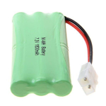 Įkraunamas Ni-Mh akumuliatorius 7,2V 1800mAh 6 elementų AA su Tamiya KET 2P jungtimi &ndash; RC automobiliams, valtimims, sraigtasparniams žalia