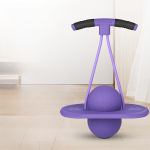 Pusiausvyros fitneso žaislas, &scaron;okinėjantis kamuolys jaunimui ir suaugusiems, elastingas treniruočių kamuolys su tvirtomis rankenomis, neslystančiu pagrindu, pusiausvyros treniruotėms ir pagrindinių raumenų stiprinimui violetinė