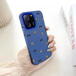 Spalvingas sidabrinis dvipusis kietas dėklas su pie&scaron;iniu, atsparus smūgiams ir kritimams, skirtas Xiaomi Redmi Poco telefonams Xiaomi Poco C50