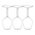 Apverstų vyno taurių rinkinys Auk&scaron;to borosilikatinio stiklo kar&scaron;čiui atsparios taurės raudonam, baltam vynui, kokteiliams Unikali dovana namų barui 400ML 3pcs