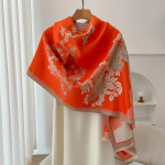 Prabangus prekės ženklo Cashmere Moteri&scaron;kas gėlėtas &scaron;alikas žieminis &scaron;iltas skara ir įvyniojimas Bandana Pashmina Moteri&scaron;kas Foulard kvadratinis storas antklodė pončas