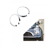 Chromuotas priekinio žibinto žiedo apdailos rėmelio dangtelis Mini Cooper F55 F56 F57 14-21