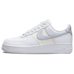 Nike Air Force 1 07 Mini Swooshes Moteri&scaron;ki sportbačiai Balti Sail Metaliniai Sidabriniai DV2237-100 40.5