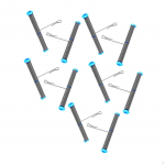 10Pcs Fishing Line splitters T Shaped Tube for Freshwater Saltwater Wire Connectors