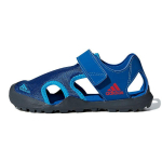 Adidas Captain Toey K Velcro Lauko Paprasti Uždari Pir&scaron;tai Plok&scaron;čiapadžiai Sportiniai Neslystantys Dilimui Atsparūs Basutės Vaikams Basutės Mėlynos BC0703 29