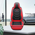 Universalus PU odinis priekinės automobilio sėdynės užvalkalas Patvarus ir kvėpuojantis pagalvėlės kilimėlis vandeniui atsparus apsauginis pagalvėlės automatinis sėdynės užvalkalas 1 vnt. 1PC raudona