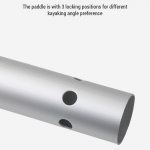 Keturių dalių nuimami reguliuojami baidarių ir kanojų irklai Aliuminio lydinio kotas Irklas Dvigalvis irklas juoda