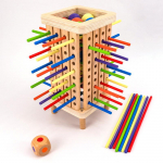 Mediniai žaidimai spalvingi pagaliukų žaidimai kauliukų žaidimai matematika Montessori žaidimai tėvų ir vaikų interaktyvūs žaislai