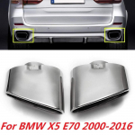 2 vnt. nerūdijančio plieno chromuotas dvigubas duslintuvo antgalis BMW X5 E70 2000 2001 2002 2003 2004 2005 2006 2007 iki 2016