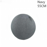 55 65 75 85CM Jogo kamuolio apsauginis dangtelis nuo dulkių Neslystantis medvilninis Antistatinis Sugeriantis prakaitą Jogo treniruočių kamuolio dangtelis apsauginiam dėklui Grey 55CM