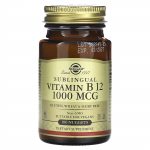 Solgar, po liežuviu vartojamas vitaminas B12, 1 000 mcg, 100 tablečių