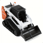 1:50 mastelio metalinis liejamas inžinerinės transporto priemonės modelis &Scaron;akinis krautuvas su oranžiniais akcentais Kalėdinės dovanos vaikams 8+