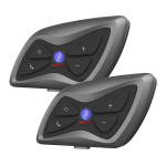 Teleheer T6 Plus motociklo &scaron;almas Intercom 1500M diapazonas BT5.1 laisvų rankų vidinis telefonas, pilnas dvipusis 2 Packs
