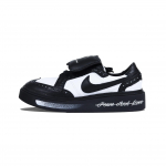 Peaceminusone X Nike x Nike Kwondo žemi riedlenčių batai Unisex Juodi Balti DH2482-101(Komanda1204-) 37.5