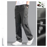 Cargo Pants Vyri&scaron;ki laisvi tiesūs oversize drabužiai Pilka Universali Darbo apranga Juoda Joggers Medvilnė Kasdieninės vyri&scaron;kos kelnės M