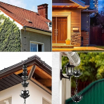 Lauko grandinė gėlė lietaus grandinė lauko sodo grandinės dekoracija drenažas juodas auksas lotoso lietaus grandinė