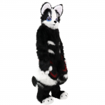Fursuit baigtas &scaron;uns kostiumas Fursuit kostiumas komiksų paroda COSPLAY kostiumas Furui dėvimas Black set black