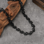 Kaukolės Karoliai Mados Tendencija Gražūs Populiarūs Papuo&scaron;alai 60CM(Necklace Long) gray