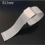 Milano laikrodžio apyrankė 12mm 14mm 16mm 18mm 20mm 22mm 24mm Universali nerūdijančio plieno metalinė laikrodžio dirželio apyrankė 12mm(width)