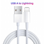 FONKEN USB C kabelio įkrovimas, skirtas iPhone 11 12, skirtas iPad PD C tipo įkroviklis greito įkrovimo laidas, skirtas Macbook į IOS telefono laidas USB A to Lightning balta