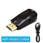 Su HDMI suderinamas su VGA kabelio adapteris, 3,5 mm lizdo garso ir vaizdo keitiklis 1080P, skirtas asmeniniam kompiuteriui, ne&scaron;iojamajam kompiuteriui ir projektoriaus ekranui