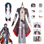 Žaidimas Honkai Star Rail Blade Cosplay Kostiumas Helovino vakarėlis Drabužiai Anime Cosplay L-(Costume+Wig)