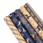 5vnt/rinkinys 50cm*76cm Kalėdinis vyniojamasis popierius dovanų vyniojamasis popierius Gimtadienio vyniojamas popierius Menai ir amatai Dekoracijos 5pcs/ set