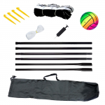 Paplūdimio tinklinio tinklelis Futbolo tinklelis badmintono tinklelis su stovo paketu, skirtas ne&scaron;iojamam kieme lauke volleyball net set