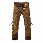 Cargo Pants Vyri&scaron;ki Kasdieniai Darbai Kasdieniai Vyri&scaron;ki Laisvi Kelnės Multi Pockets Tvirtos vyri&scaron;kos kelnės 42 geltona