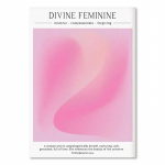Abstraktus rožinis auros gradiento plakatas Angelas Dvasinis Sienų Menas Violetinis Drugelis Drobės Tapyba Estetika Spaudinys Paveikslas Namų Dekoravimas 21cm&times;30cm NoFrame