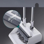 Buitinė &scaron;luota, grindų &scaron;epečių ir &scaron;iuk&scaron;liadėžių rinkinys, sutir&scaron;tinta &scaron;luota, ilgakočio &scaron;veitimo &scaron;epetys ir &scaron;iuk&scaron;liadėžė, nelipnūs pūkuoti grindų valymo įrankiai balta