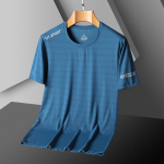 &bdquo;Ice Silk Cool&ldquo; mar&scaron;kinėliai trumpomis rankovėmis, vyri&scaron;ki didesnio dydžio &bdquo;fitness&ldquo; mar&scaron;kinėliai su puse rankovėmis 9XL