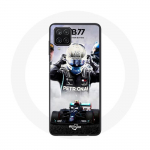 Coque pour Samsung Galaxy A42 5G Formule 1 Valtteri Bottas pilote de course F1 Noir