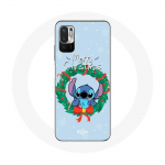 Coque pour Xiaomi Poco M3 Pro Stitch neige joyeux No&euml;l bleu