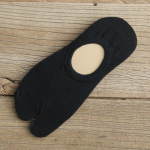 1 pora neslystančių vienspalvių tabi kojinių, skirtų &scaron;lepetėms, kimonui, su atskirtu pir&scaron;tu, dvipirčių, žemai kirptų sandalų kojinių juoda