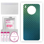 apgo Protective Skin Sticker for the back compatible with Huawei Nova 8i, Wrap Film, Foil, Vinyl - Pattern Carbon Chameleon CAKA1