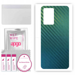 apgo Protective Skin Sticker for the back compatible with TCL 408, Wrap Film, Foil, Vinyl - Pattern Carbon Chameleon CAKA1