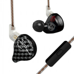 KZ ZST 1BA+1DD Hibridiniai garsiakalbiai HIFI Muzikinės ausinės 3,5 mm laidinės įdedamos ausinės Sportinės žaidimų ausinės No Mic violetinė/mėlyna