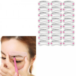 Antakių formavimo trafaretai Grooming Kit Makeup Shaper Set Template Tool 10*5.3*1cm balta