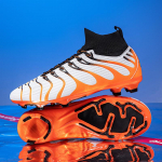 Madingi Unisex Futbolo Batai Futbolo Apvalkalai Futbolo Batai Kulk&scaron;nies Batai Jaunimui Treniruočių sportbačiai Lauko Sportiniai Batai 35 oranžinė