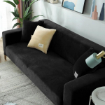 Aksominiai elastiniai sofos užvalkalai 1/2/3/4 sėdynės Tvirtas sofos užvalkalas L formos sofos užvalkalas, apsauginis suolo užvalkalas 1 SEAT (90-140CM)