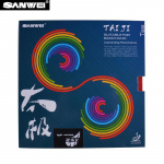 SANWEI TAIJI PLUS/LINHT VERSIJA Stalo teniso guma ITTF patvirtinta 40+ stalo teniso guma (Pusiau lipnus) Ping Pong guma Light-Red