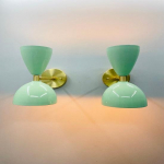 Itali&scaron;kas Diabolo Sputnik &scaron;viestuvas 1950-ųjų vidurys Sieninis &scaron;viestuvas - 2 vnt. komplektas