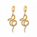 Moteri&scaron;ki auskarai Auskarai Pilnas Kalnų kri&scaron;tolas Gyvatės formos ilgi auskarai Madingi auskarai 1 pair balta