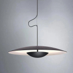 Kūrybingas valgomasis LED pakabinamas &scaron;viestuvas &Scaron;iuolaikinio dizaino svetainė Svetainės lubų &scaron;viestuvas Kavinė Baras Prie lovos dekoro pakabinamas &scaron;viestuvas Diameter -45cm juoda